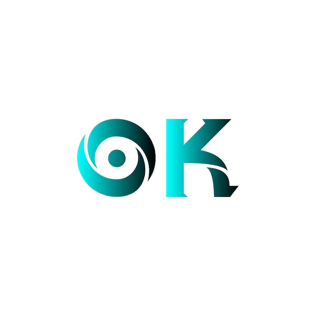 ok minimal logo