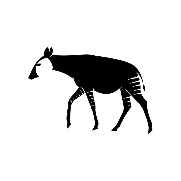 Vettore logo vettoriale okapi