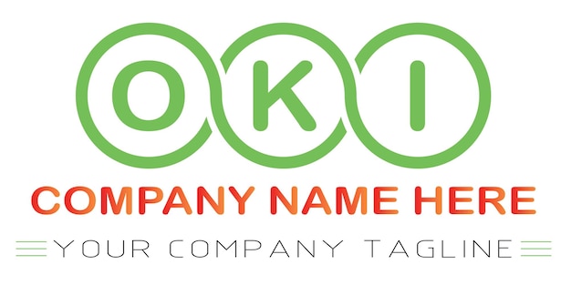 Дизайн логотипа OKI Letter