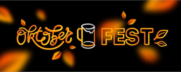 Vector oktober fest banner