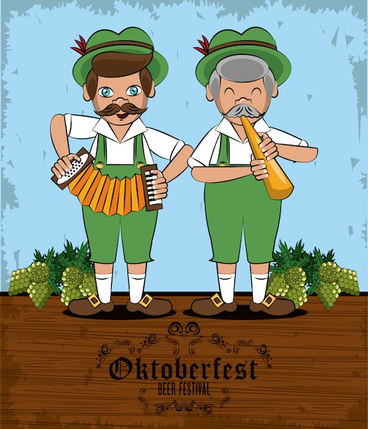 Oktober fest-kaart