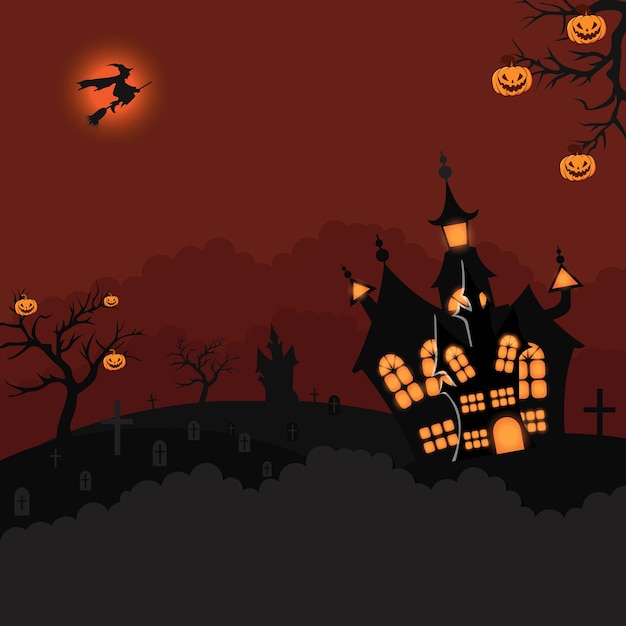 oktober halloween thema illustratie ontwerp