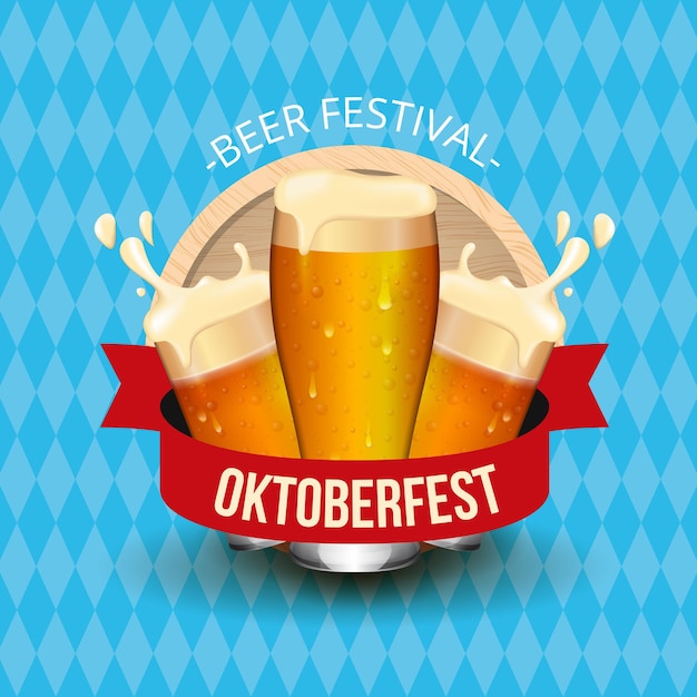 Oktoberfest background vector