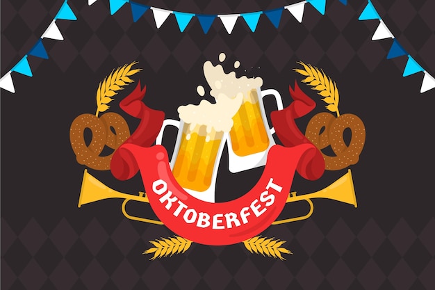 Vettore sfondo dell'oktoberfest