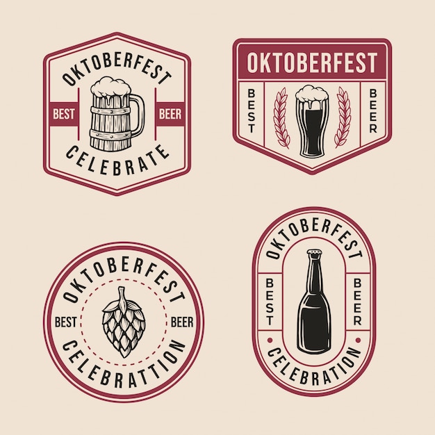 Oktoberfest badge logo-collectie