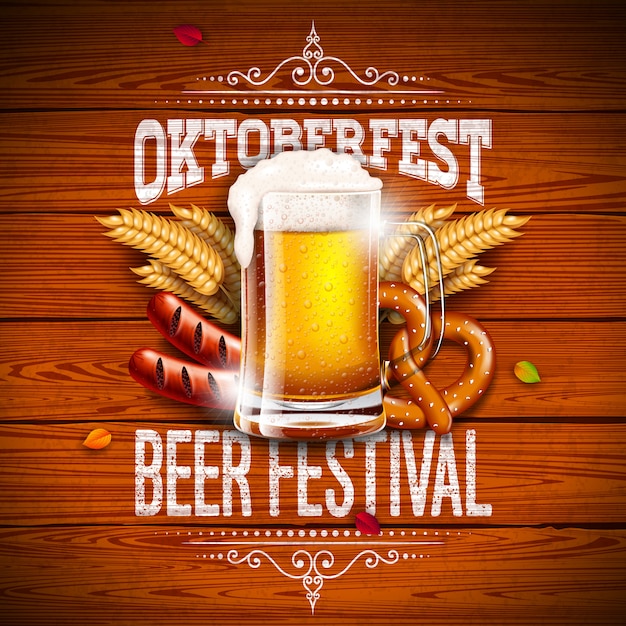 Oktoberfest banner illustratie