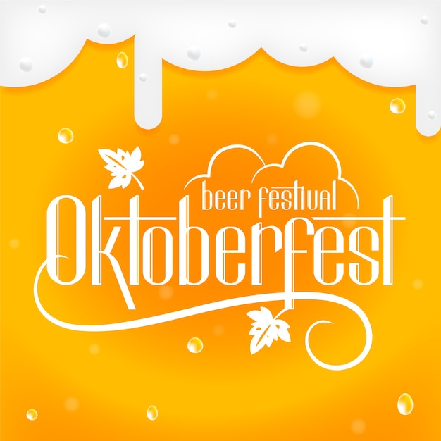 Oktoberfest beer festival lettering