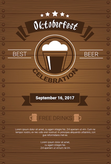 Oktoberfest beer festival poster