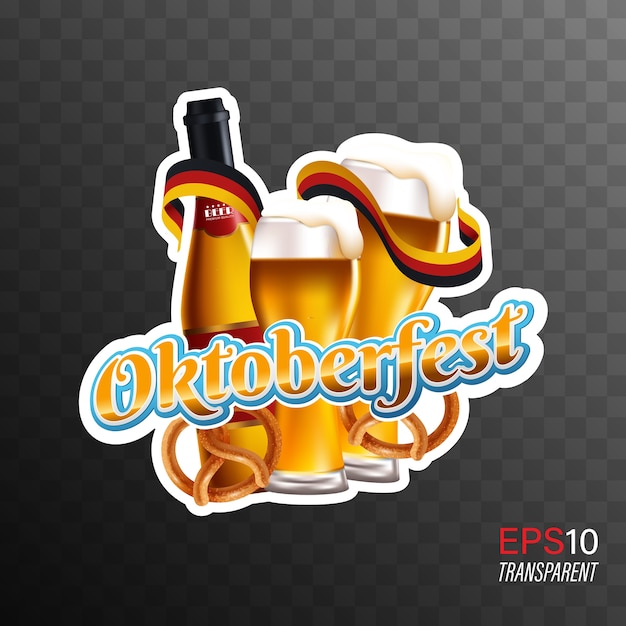 Oktoberfest beer festival transparent