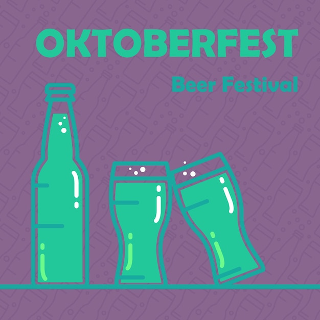 Vector oktoberfest bierbanner