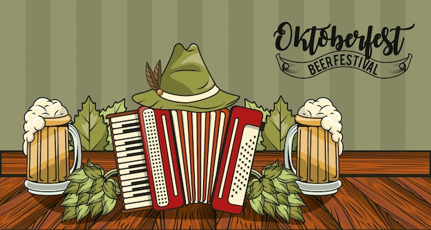 Celebrazione dell'oktoberfest, design del festival della birra