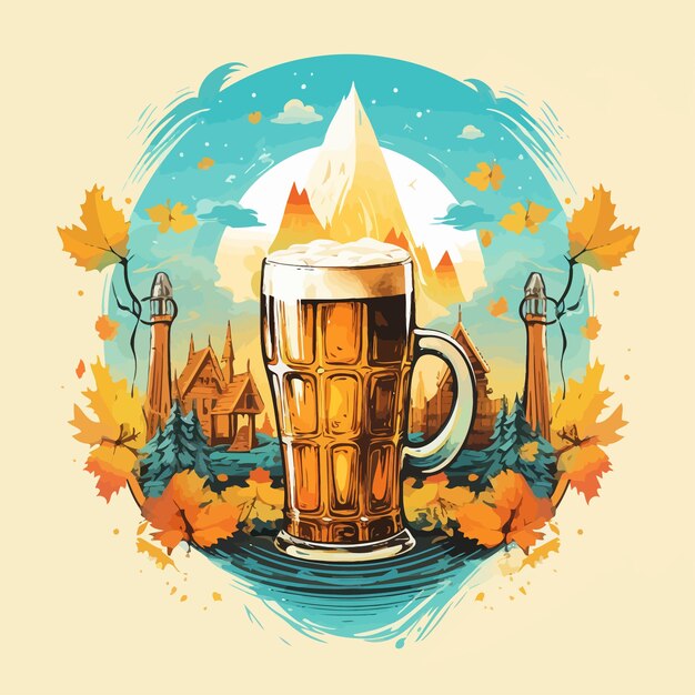 Vettore oktoberfest_celebration_design_vector