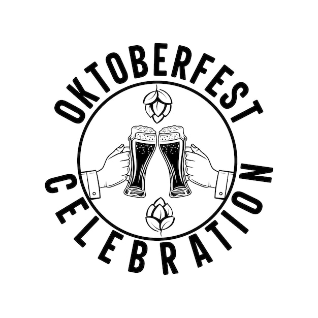 Vector oktoberfest celebration t shirt design