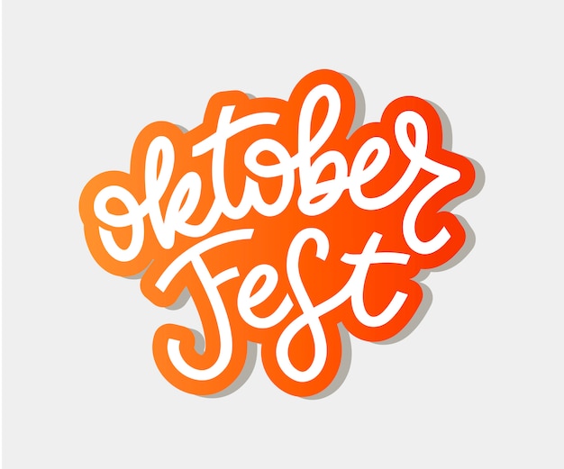 Oktoberfest festival belettering