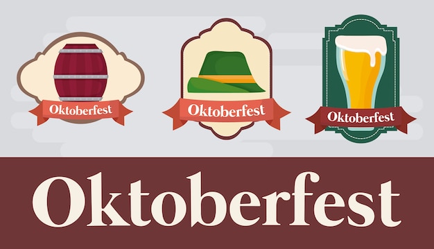 Oktoberfest festival design with icon vectot ilustration