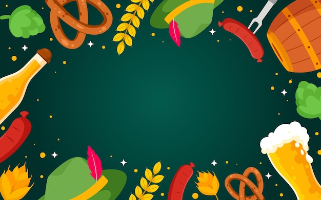 Oktoberfest Festival Element Background