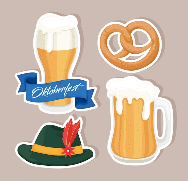 Vector oktoberfest festival icon