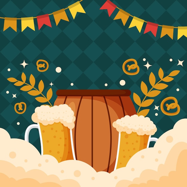 Oktoberfest festivity background