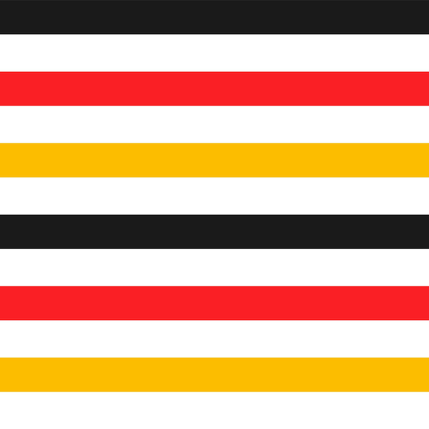 Vettore la trama geometrica dell'oktoberfest con la bandiera nazionale tedesca colora le strisce orizzontali motivo senza cuciture avvolgente a strisce