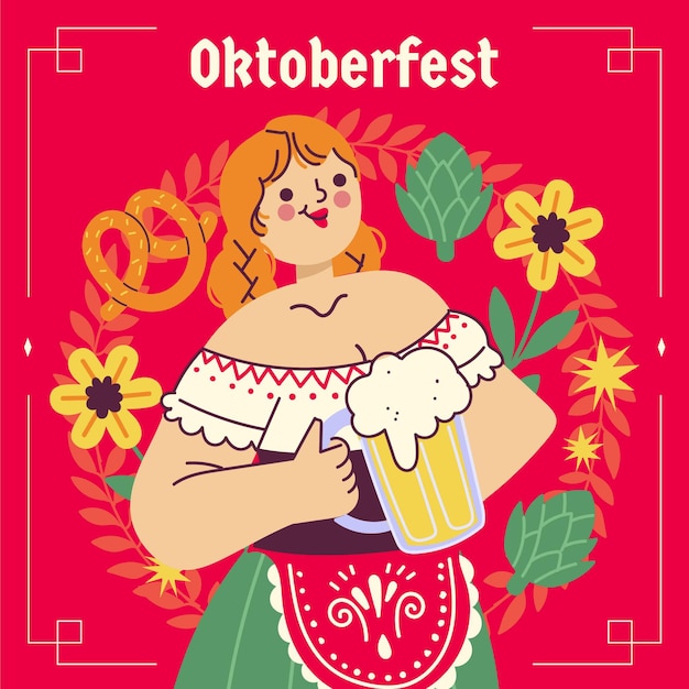 Vettore illustrazione dell'oktoberfest