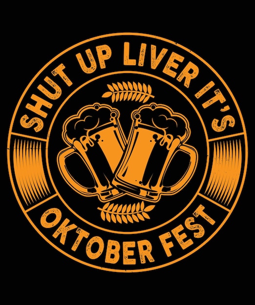 Vector oktoberfest joy captured in shirt designs