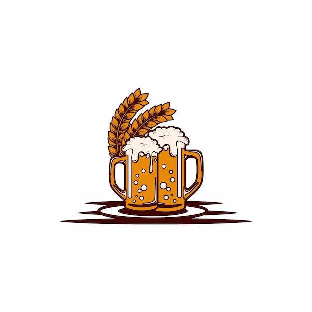 Oktoberfest logo design premium