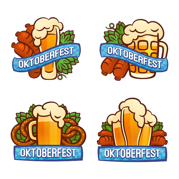 Oktoberfest-logo set