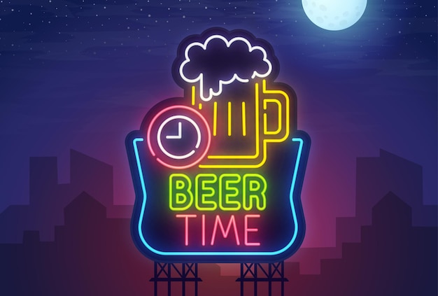 Vector oktoberfest neon sign