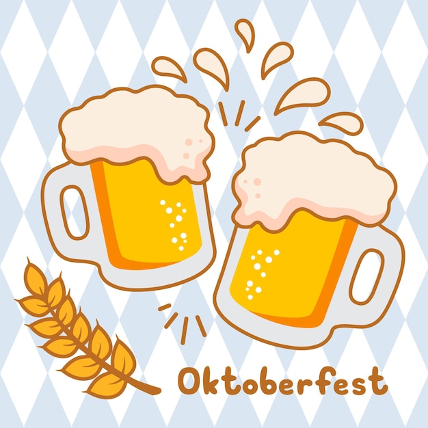 Oktoberfest Post Illustration Design