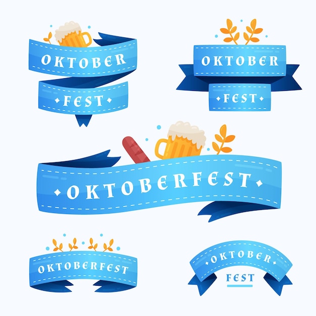 Vector oktoberfest ribbons