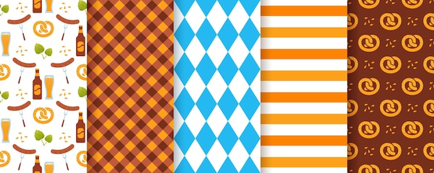 Oktoberfest seamless pattern. octoberfest backgrounds. vector illustration.