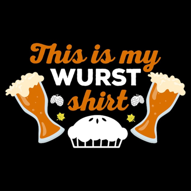 Vector oktoberfest t-shirt design vector templet