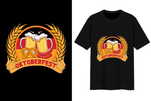 Vettore design della maglietta dell'oktoberfest.