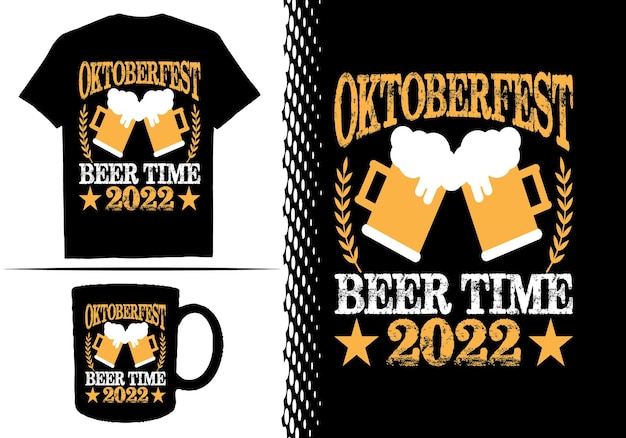 Oktoberfest t-shirt ontwerp vector sjabloon.