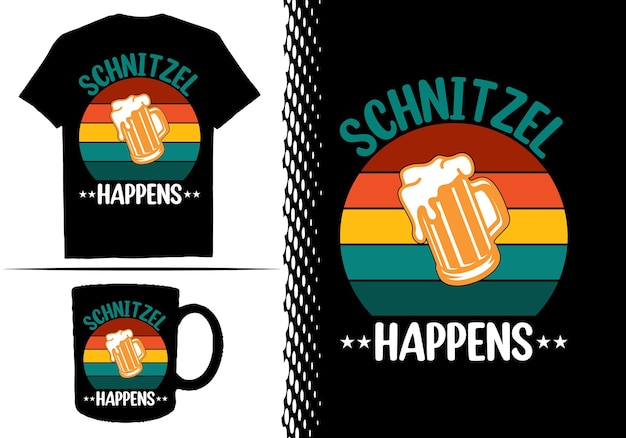 Oktoberfest t-shirt ontwerp vector sjabloon.