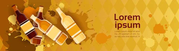 Вектор октоберфест традиционный фестиваль пива banner holiday banner