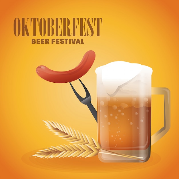 Oktoberfest viering van Duitsland ontwerp