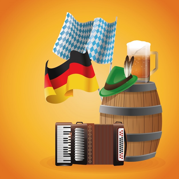 Oktoberfest viering van Duitsland ontwerp