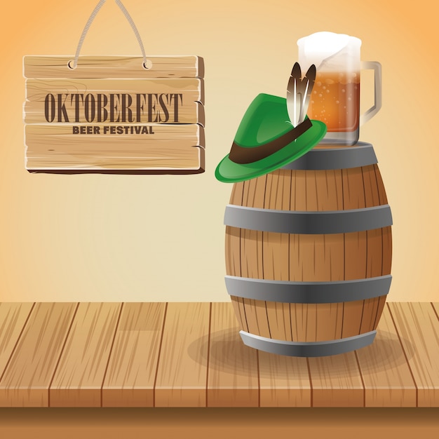 Oktoberfest viering van Duitsland ontwerp