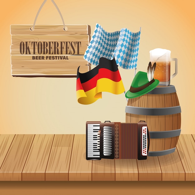 Oktoberfest viering van Duitsland ontwerp