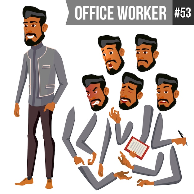 Old Arab Office Worker