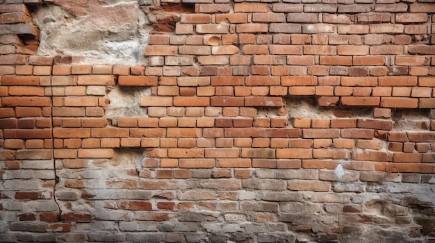 Old brick wall background Vector illustration