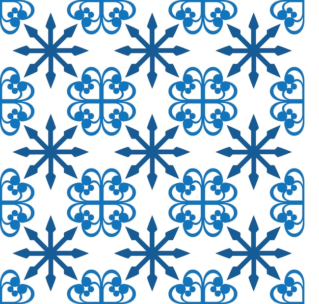 Old Ceramic Tiles Patterns Seamless vectors In White Background