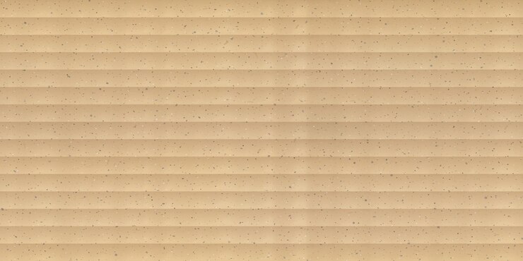 Vector old craft corrugated carton seamless pattern with grainy texture