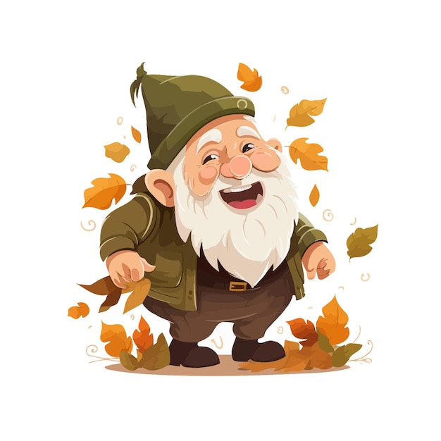 Vector old dwarf grandfather