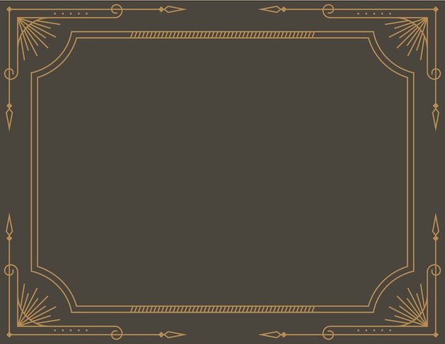 Vector old fashioned vintage inline text frame