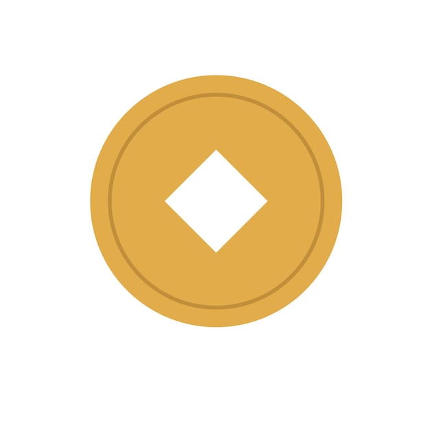 Vector old gold coin