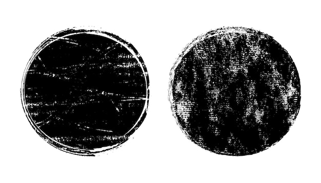 Vector old grunge round stamps