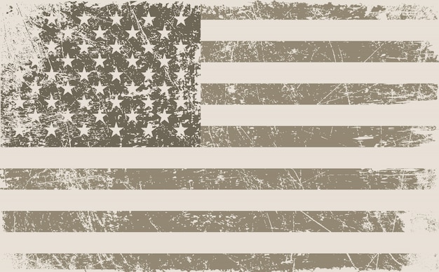 Old grunge usa flag