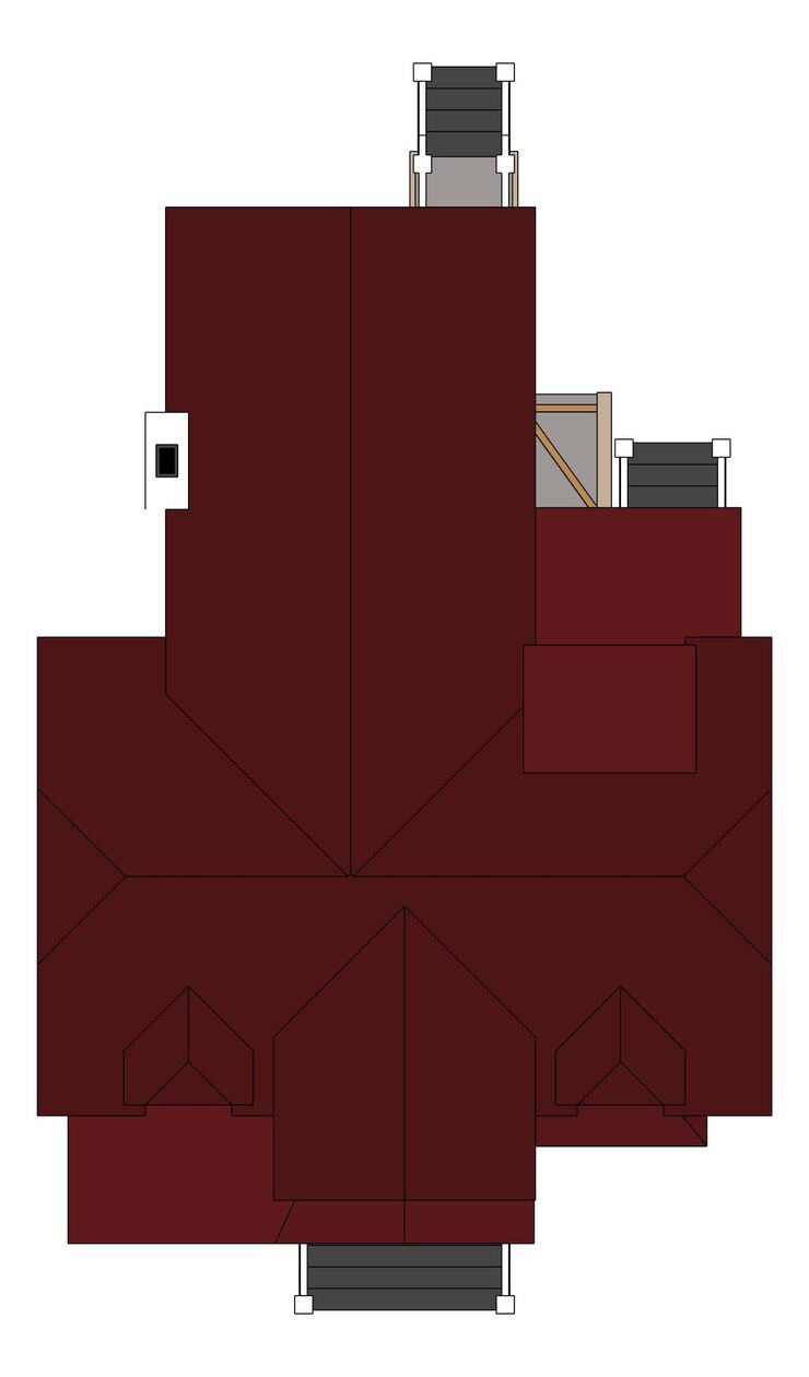 Vector old house in victorian style. illustration on white background. species from different sides.